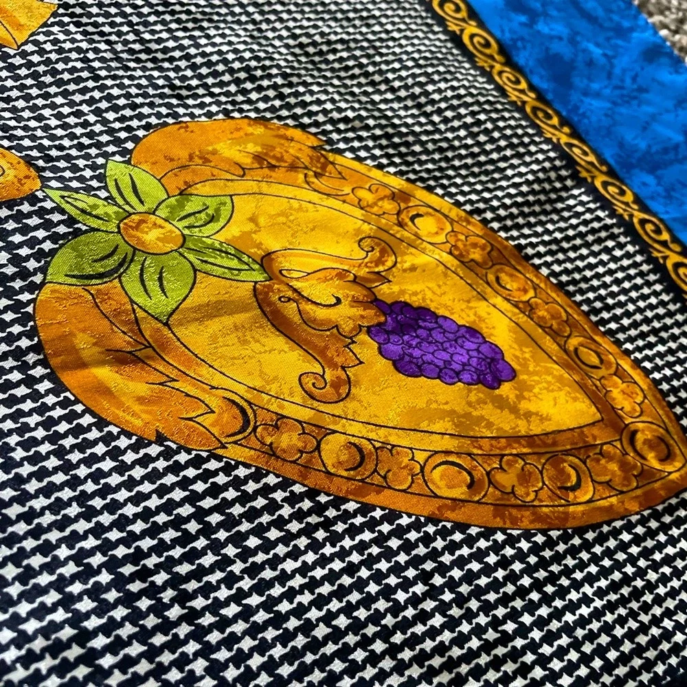 Christian Dior Vintage Silk Gemstone Scarf - Picture 6 of 13